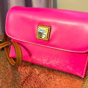 Dooney and Burke Rena Magenta Leather Crossbody